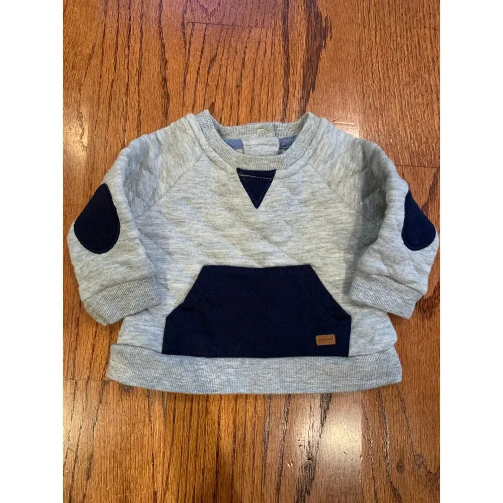 7 for all Mankind Pullover Jogger Sets (2) | Navy & Gray | 0-3 months